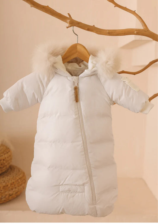 Mantel Side Zipper Sleeve Pocket Baby Bunting