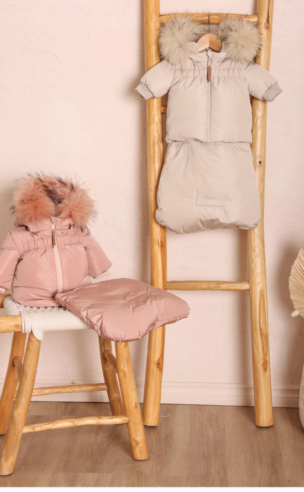 Mantel Gathered High Waist Jacket + Footmuff