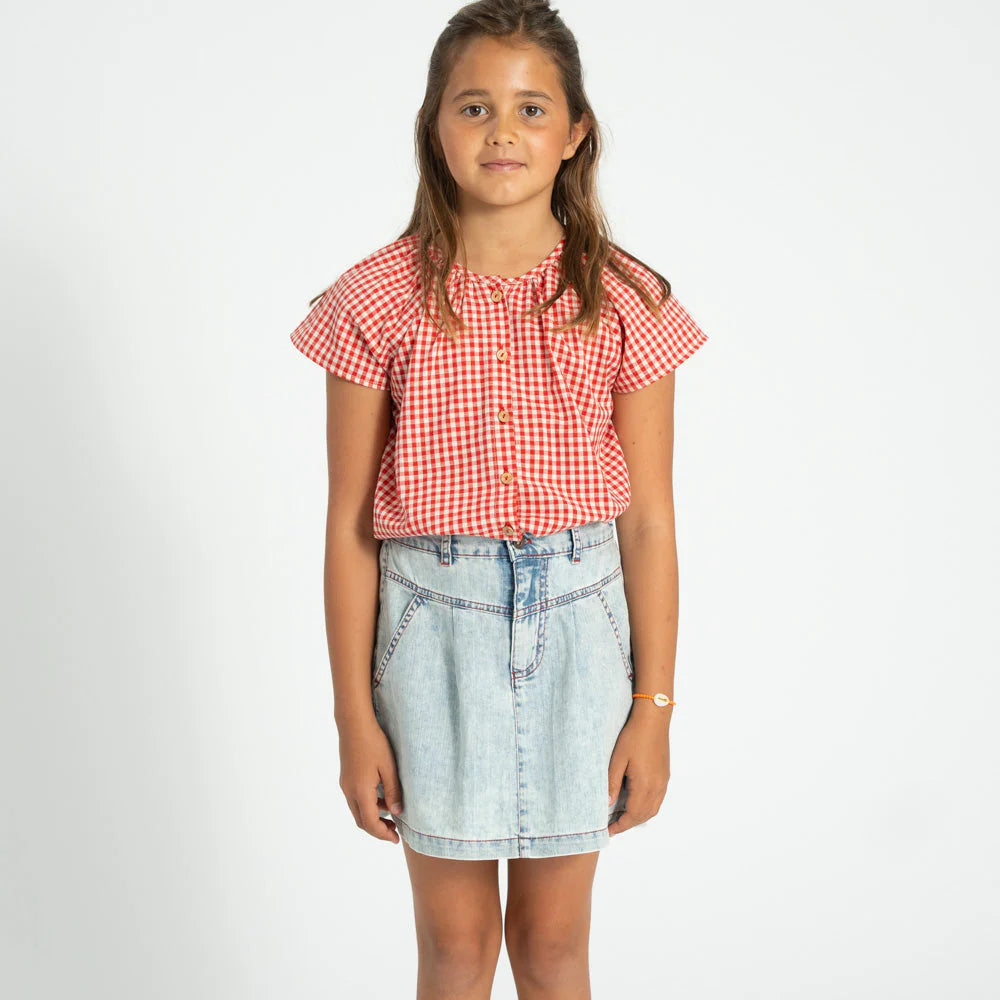 Denim Knee Length skirt