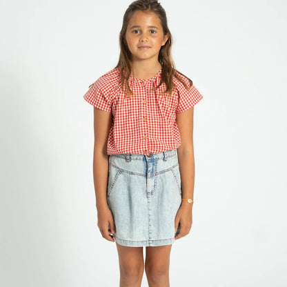 Denim Knee Length skirt