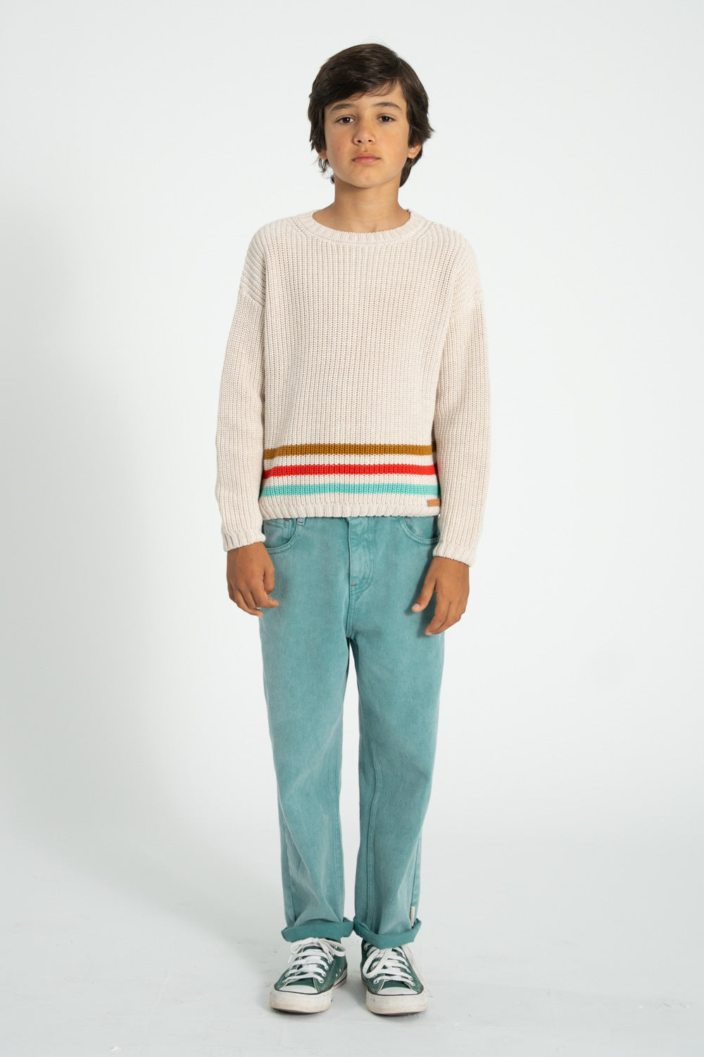 Multicolor stripes Knitted sweater