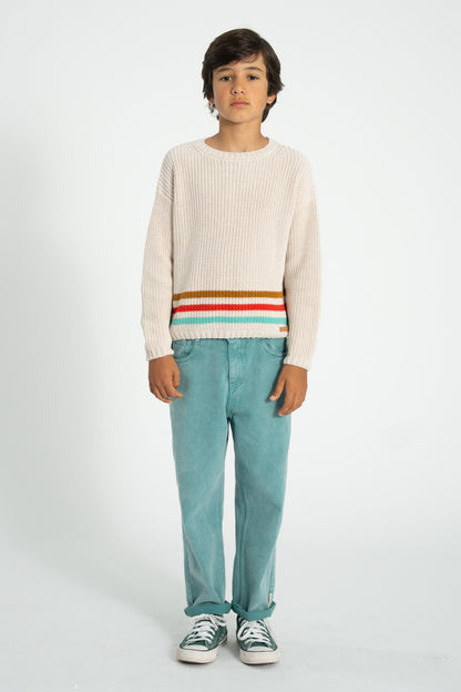 Multicolor stripes Knitted sweater