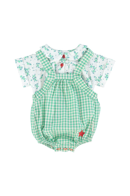 Checkered Baby Romper
