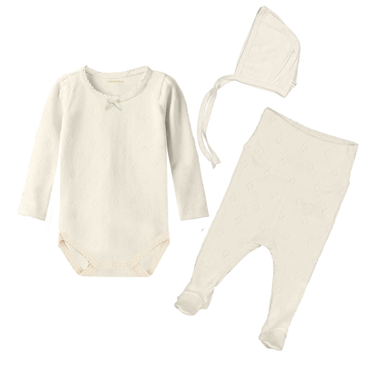 Milk Keepsake 3 PC Pointelle Set