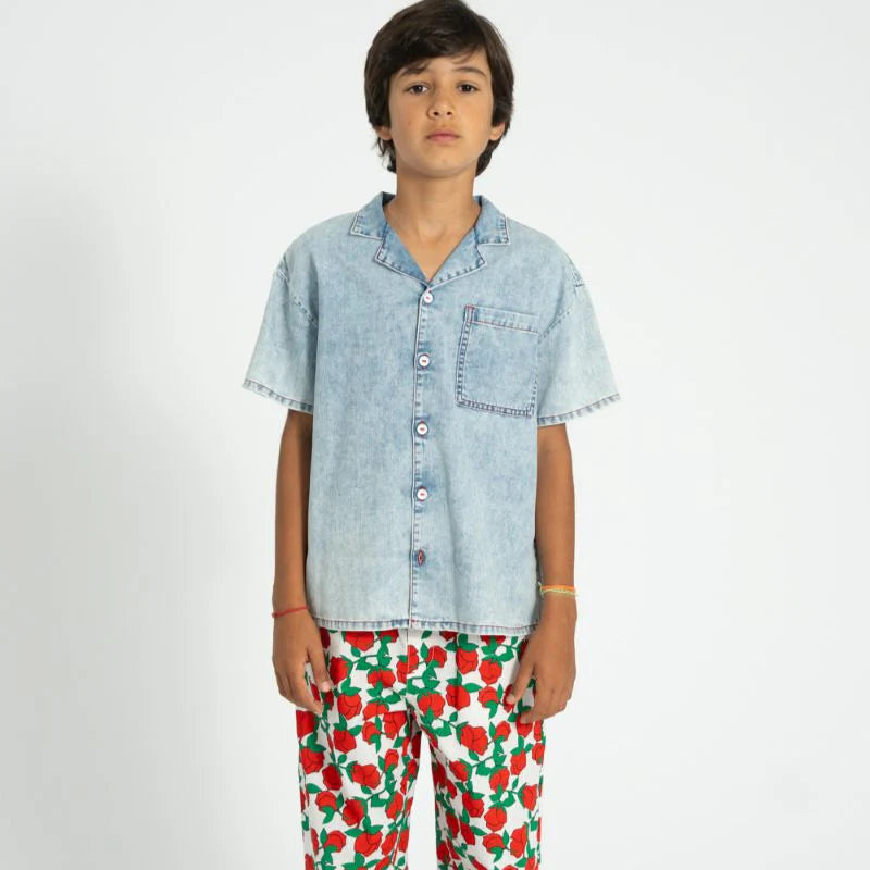 Denim Hawaiian shirt