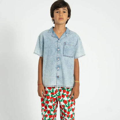 Denim Hawaiian shirt