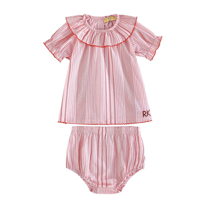 RetroKid Rosie Cotton Printed Baby Girl Bloomer Set
