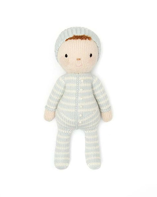 Tuntun Baby Liam 11" sky blue & natural
