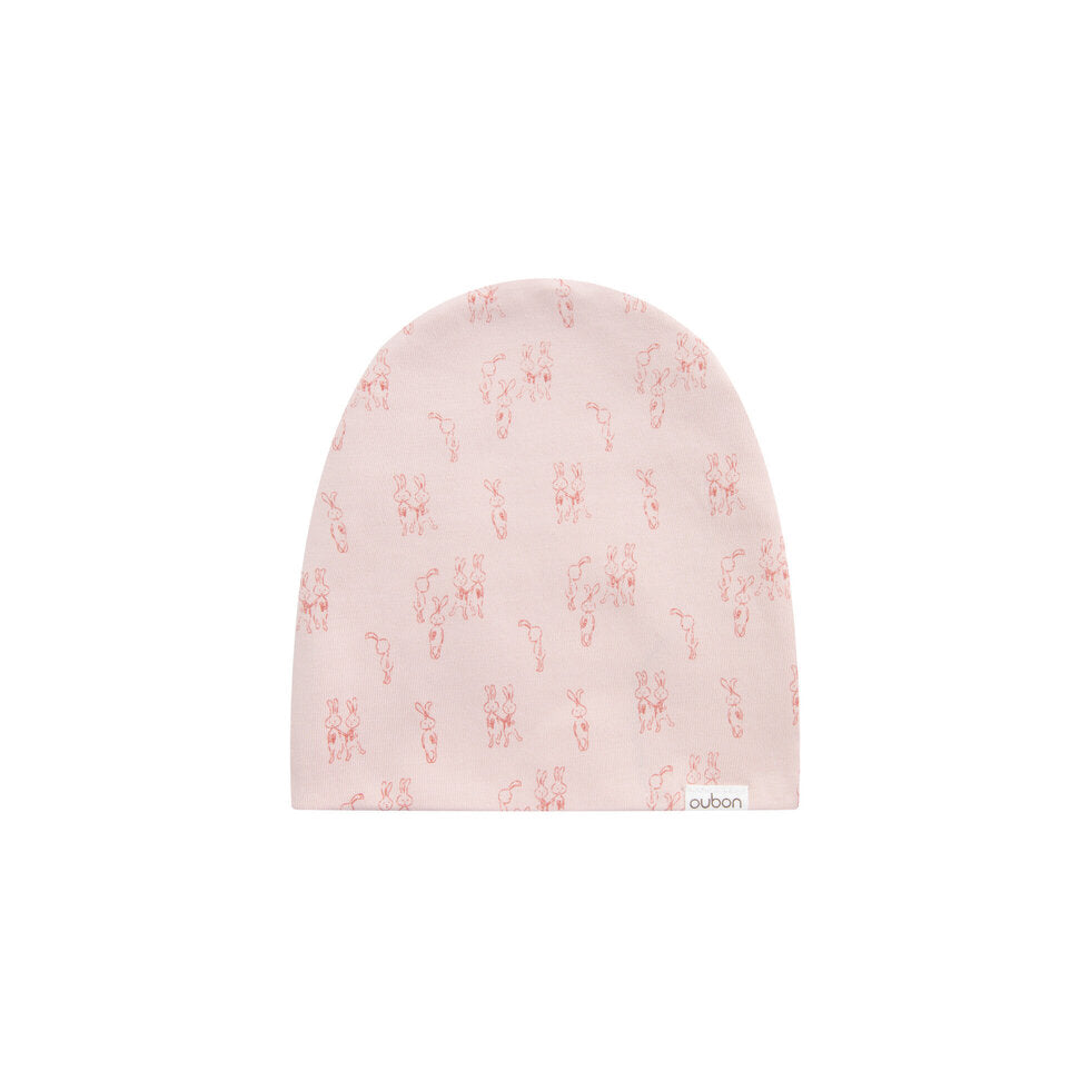 Allover Bunny Print Ground Footie & Hat