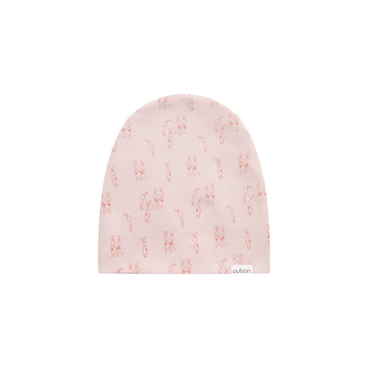 Allover Bunny Print Ground Footie & Hat