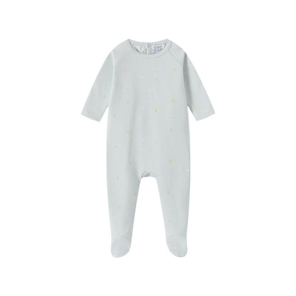 Outlined Heart Print Footie & Hat Set