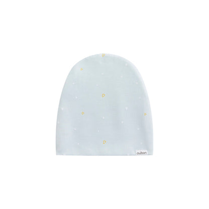 Outlined Heart Print Footie & Hat Set