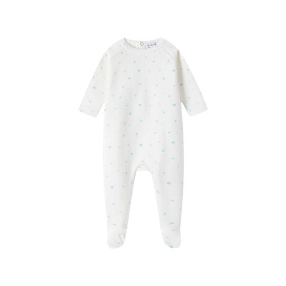Rose Floral Footie & Hat