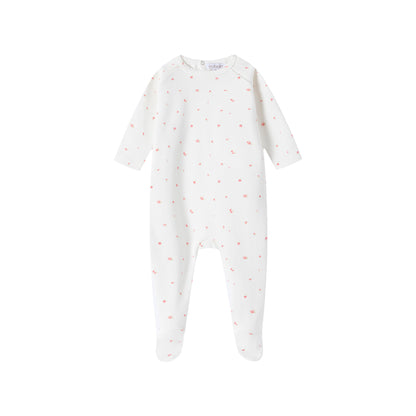 Rose Floral Footie & Hat