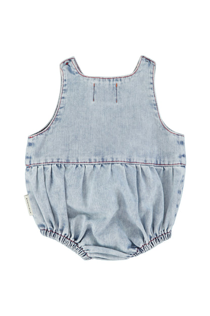 Denim sleeveless Baby Romper