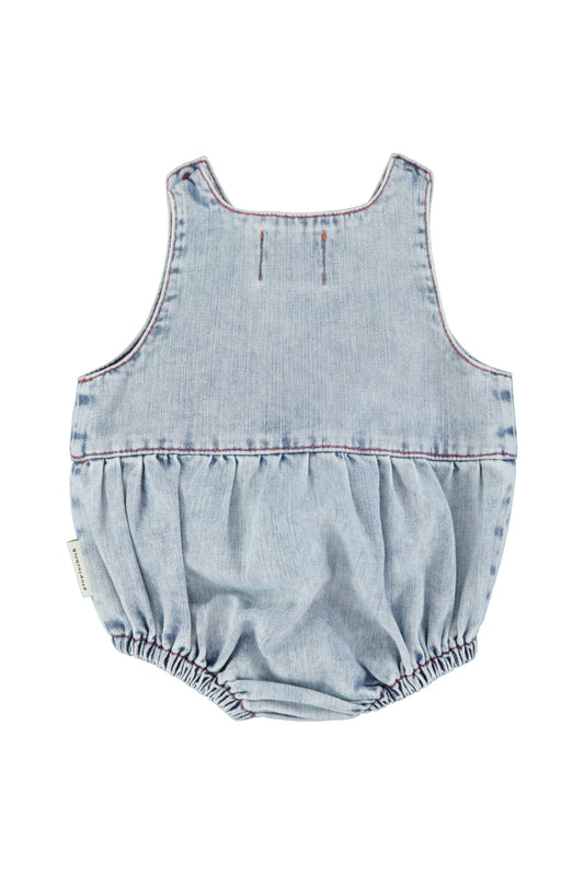 Denim sleeveless Baby Romper