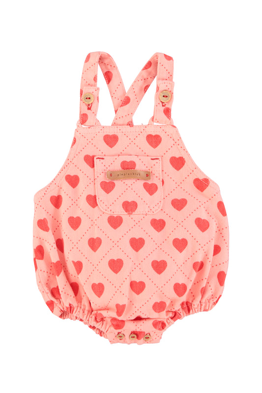 Heart Print Romper
