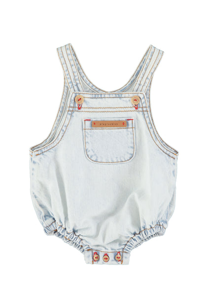 washed Denim Baby Romper