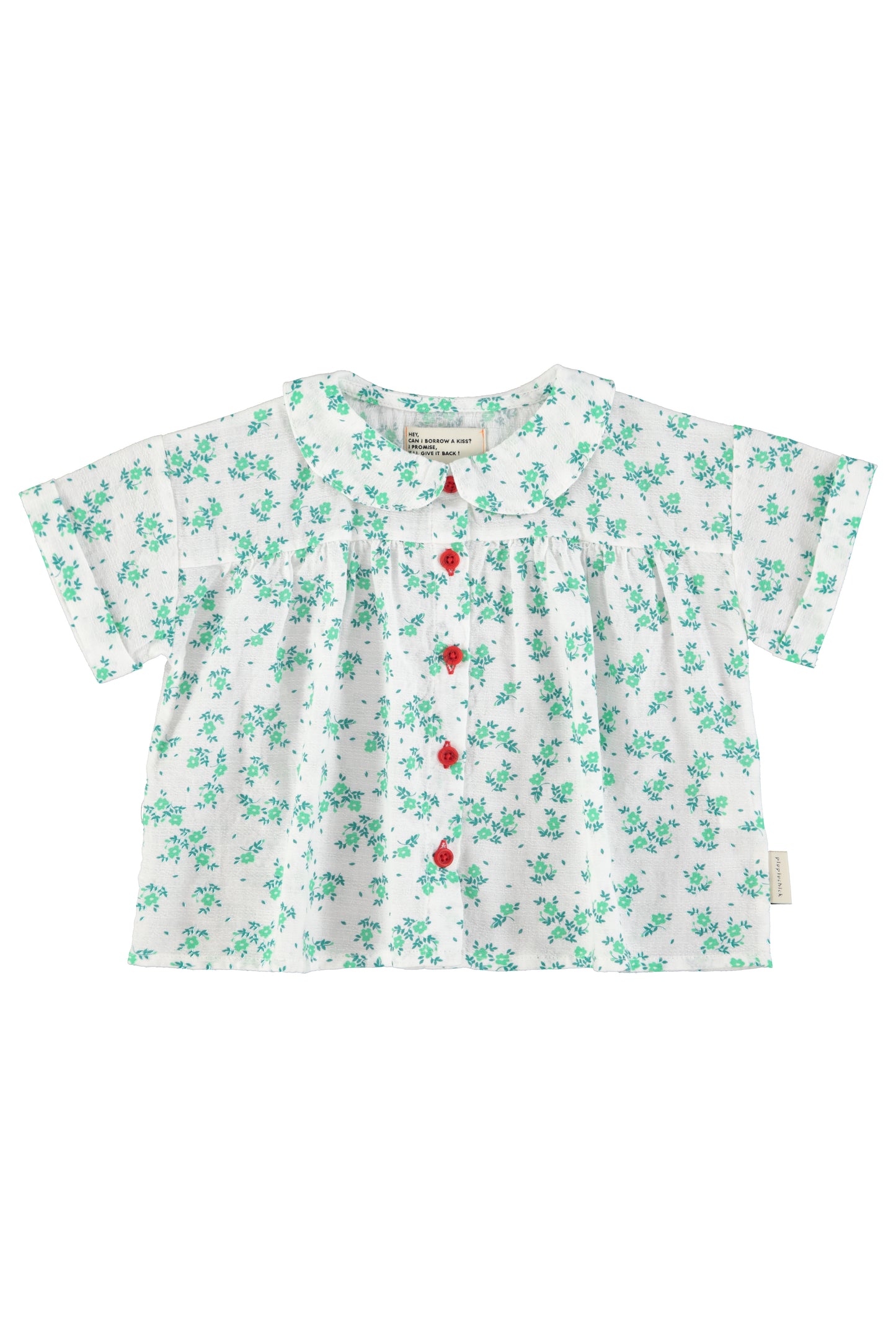 Flowers Allover Peter Pan Collar shirt