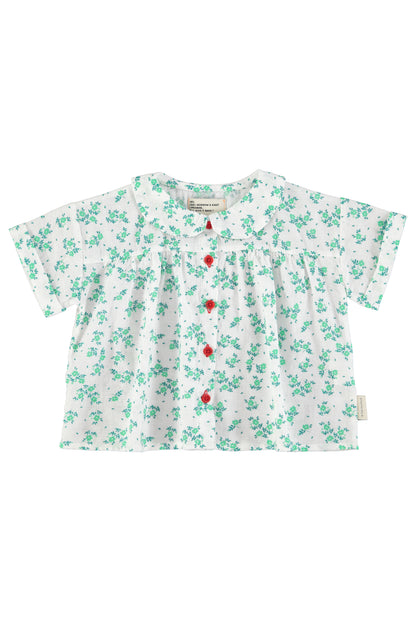 Flowers Allover Peter Pan Collar shirt