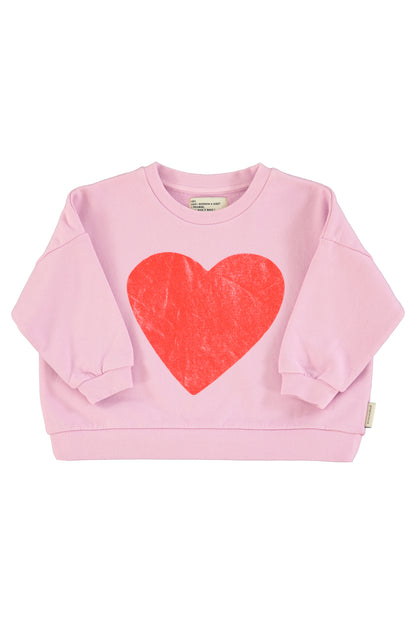 sweatshirt w/ red heart print