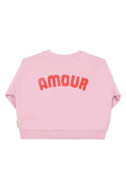 sweatshirt w/ red heart print