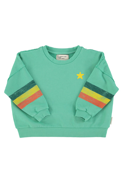 sweatshirt w/ Multicolor stripes