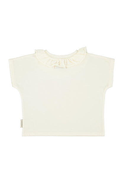 Heart Print T'shirt w/ Collar