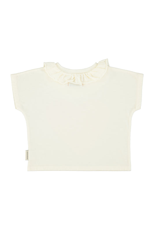 Heart Print T'shirt w/ Collar