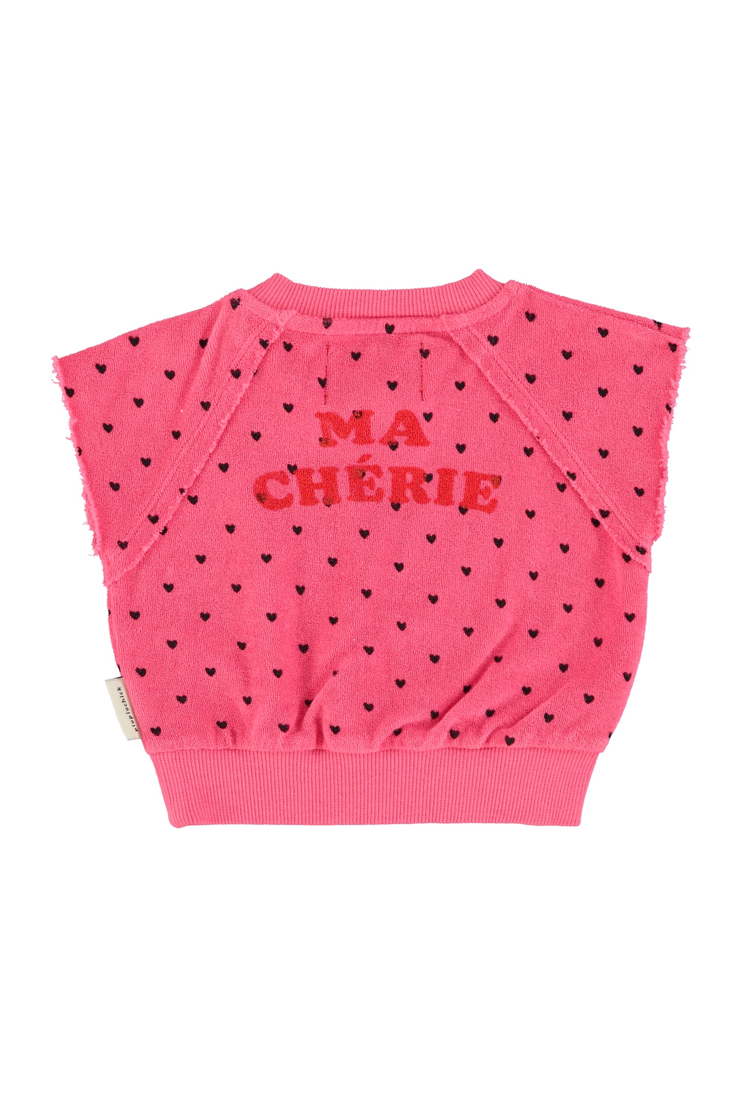 Cherry Print sleeveless sweatshirt