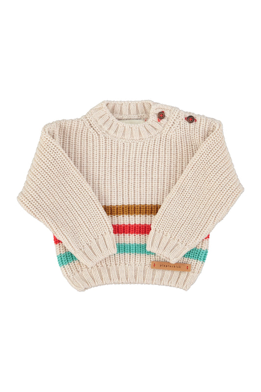 Multicolor stripes Knitted sweater