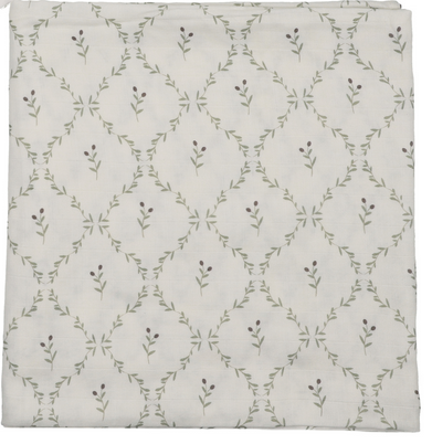 Peluche White Olive Swaddle