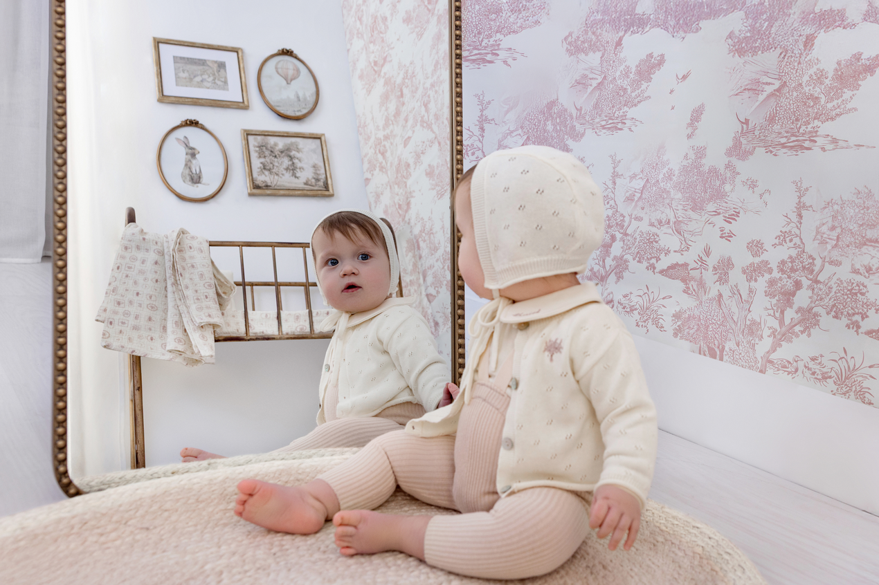 Milk Keepsake Pointelle Cardigan Set