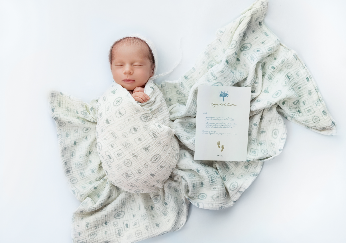 Milk Keepsake Muslin Swaddles