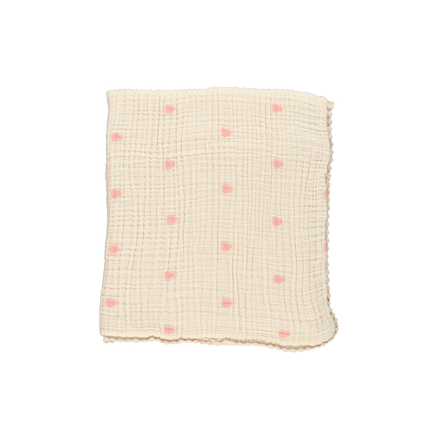 BO Snuggle Blanket Heart Muslin