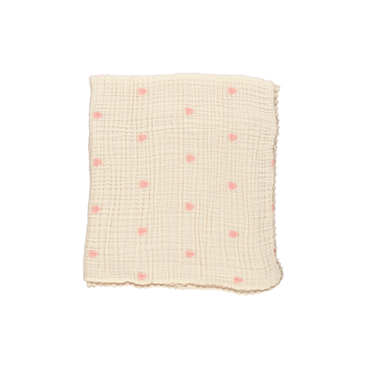 BO Snuggle Blanket Heart Muslin