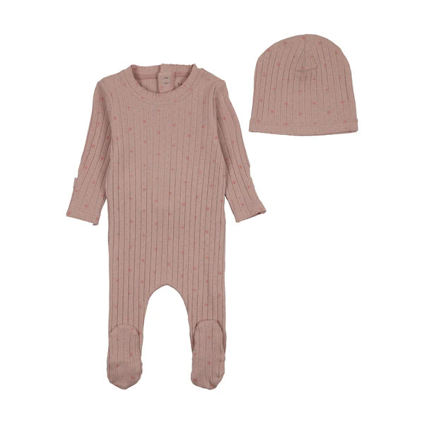 B&D Stars and Dots Footie & Beanie