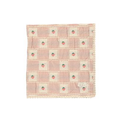 Strawberry Patchwork Blanket-Strawberry Patchwork