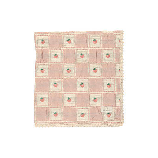 Strawberry Patchwork Blanket-Strawberry Patchwork