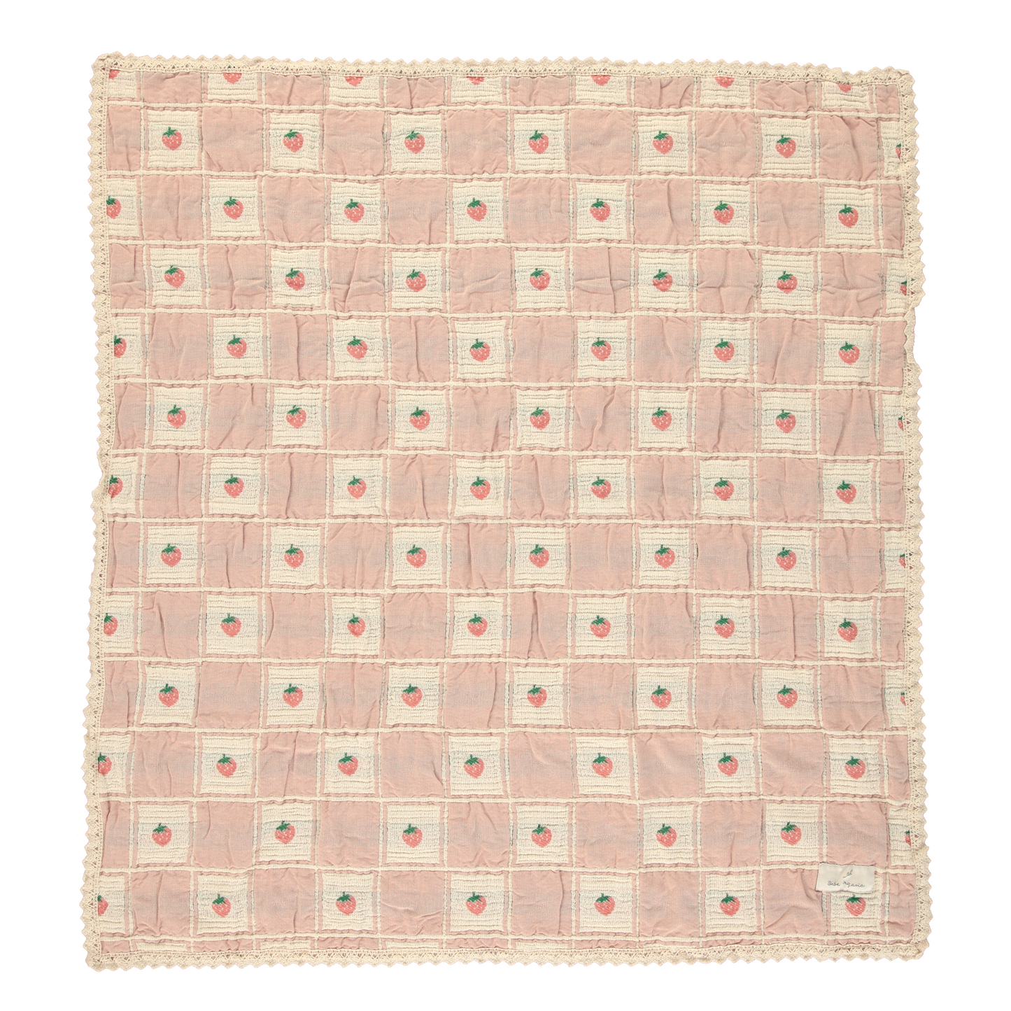 Strawberry Patchwork Blanket-Strawberry Patchwork