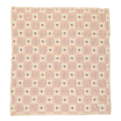 Strawberry Patchwork Blanket-Strawberry Patchwork