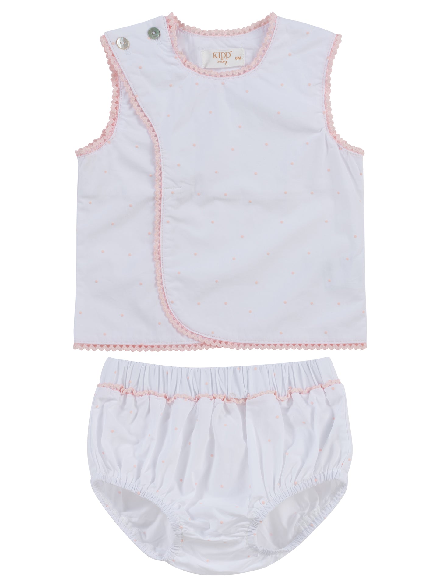 Kipp Dot Embroidered Wrap Set