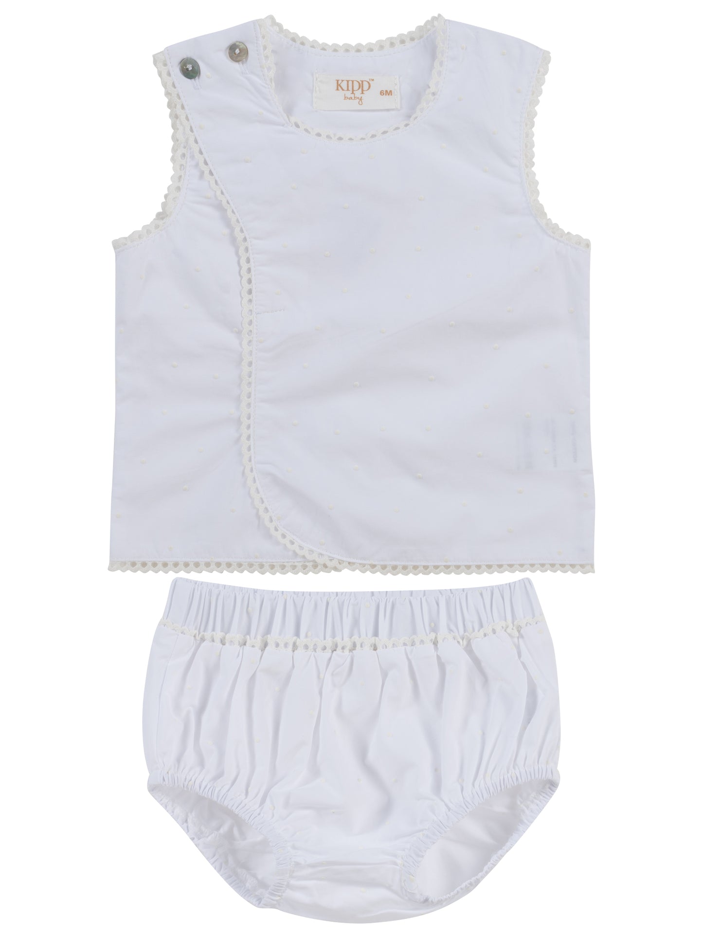 Kipp Dot Embroidered Wrap Set