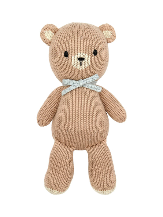 Tuntun the baby bear 8.5" Beige & Light Blue