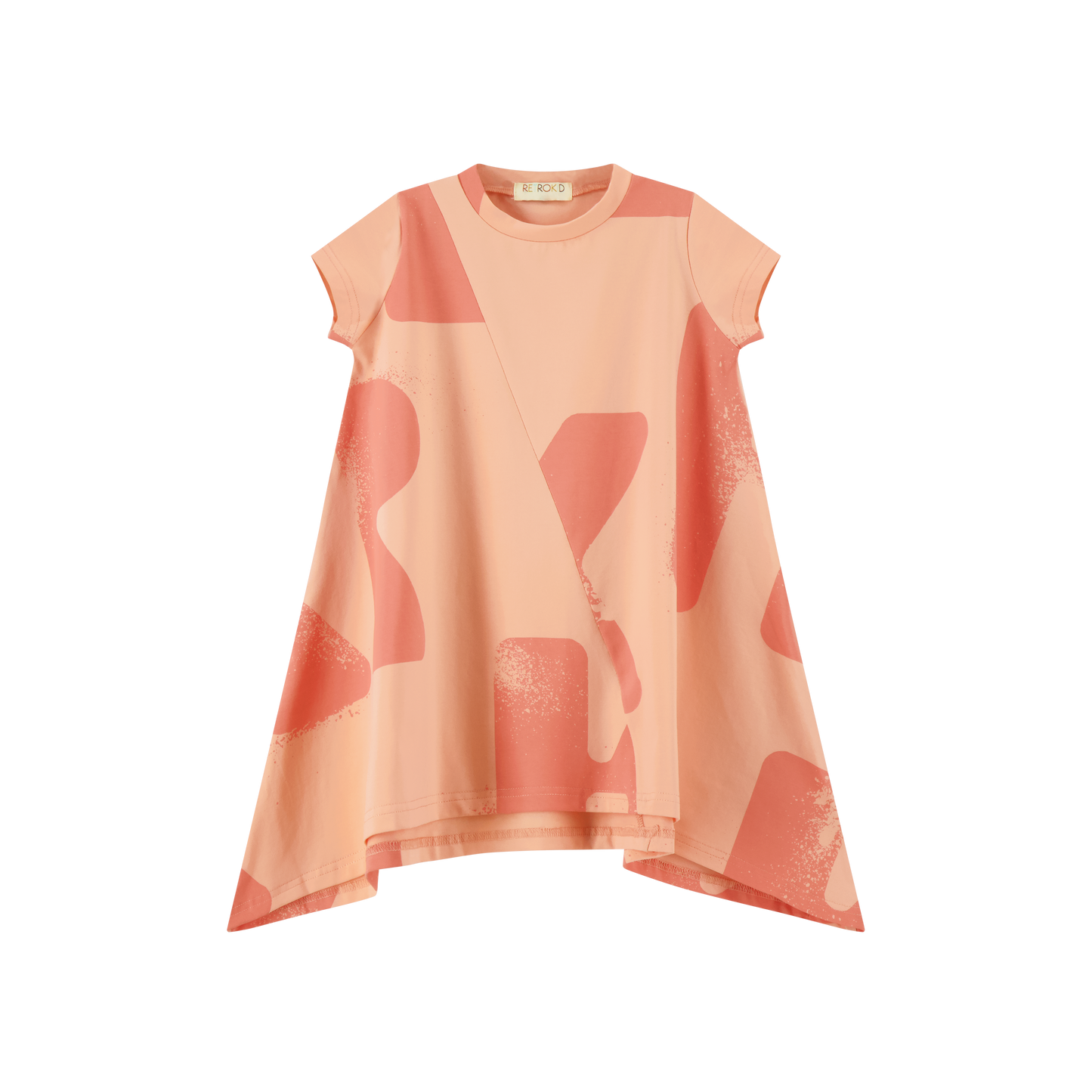 RetroKid Tess Logo All Over Full Hi Low Dress (Short Sleeve)