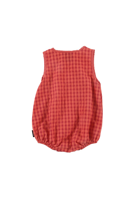 Loud Jackie Check Baby Romper