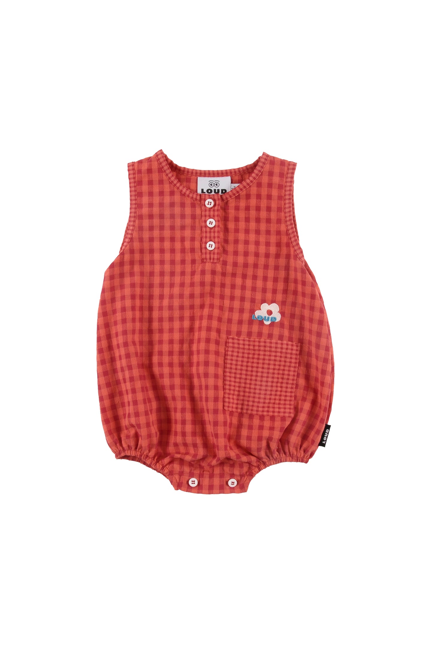 Loud Jackie Check Baby Romper