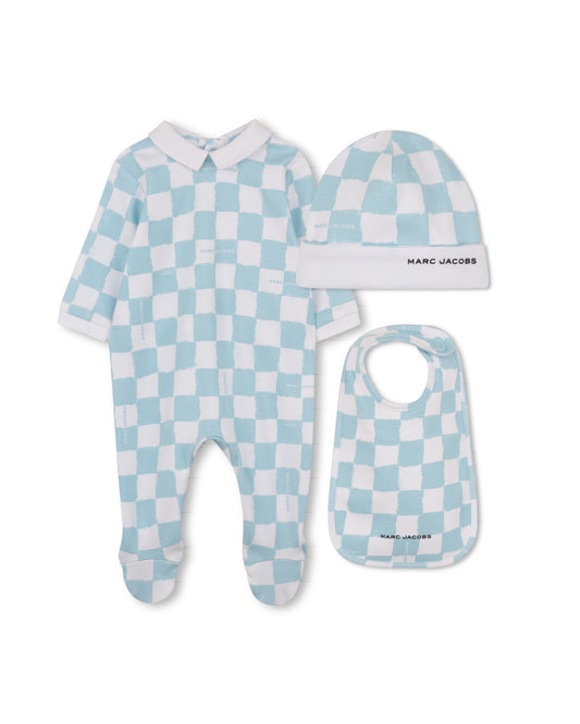 Little Marc Jacobs Footie w Hat & Bib Set W60814