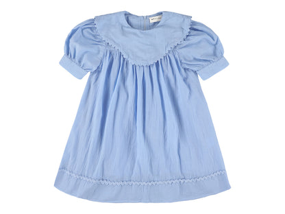 Xara Long Girlsdress with short sleeves