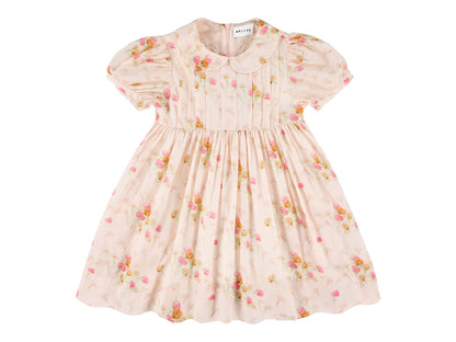 Xori Girlsdress with short sleeves
